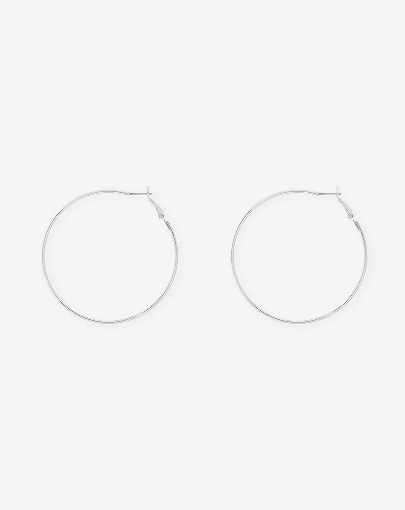 BIG THIN HOOP EARRINGS
