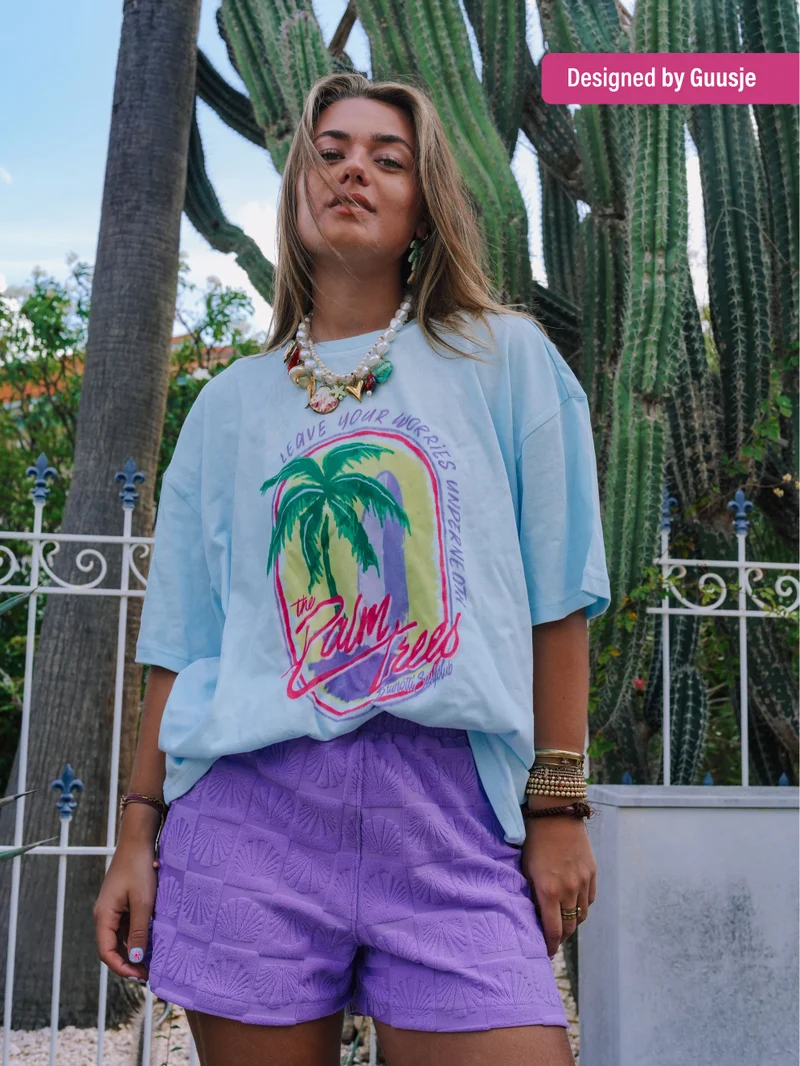 Guusje Women T-shirt | Blue Light