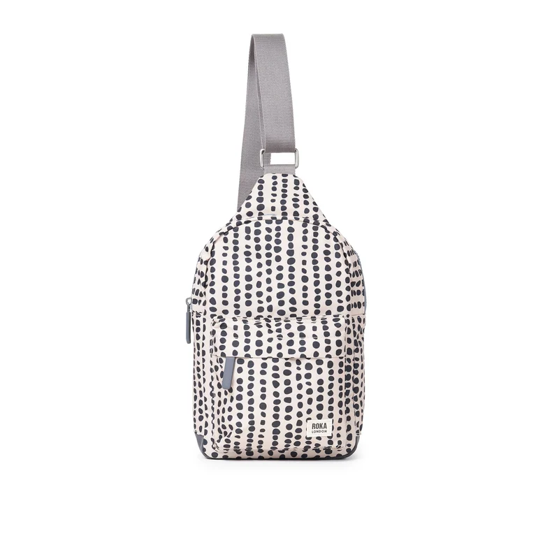 ROKA Willesden B Linear Dot Grote Tas van Gerecycled Canvas