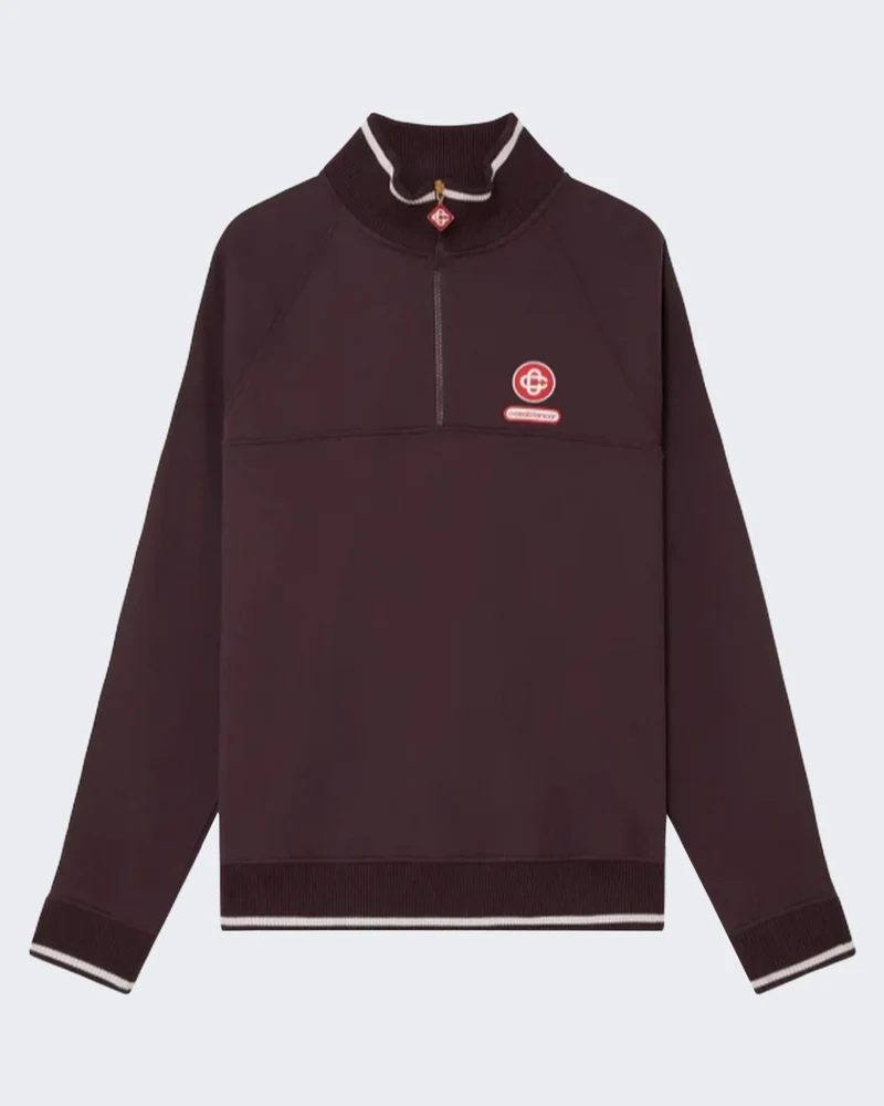 Casablanca Heren 1/4 ZIP LAUREL SWEATSHIRT