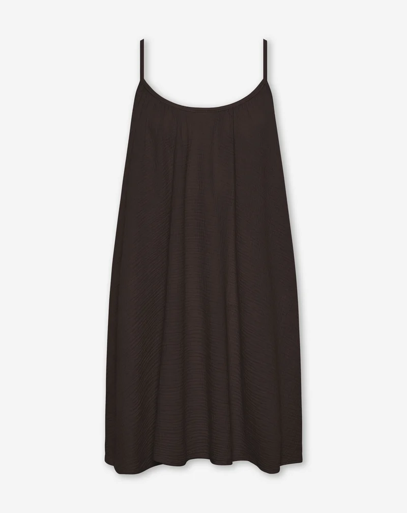 MIRA MOUSSELINE SHORT DRESS BRUIN