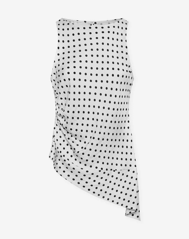 CHARLIE DOT ASYMMETRIC TOP WIT