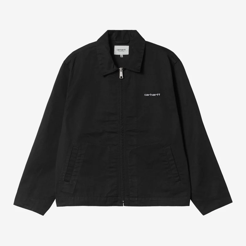 Carhartt WIP Heren Module Script Jas | Zwart