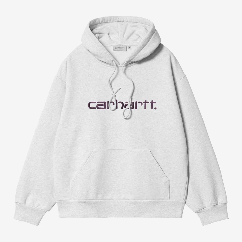Carhartt WIP Heren capuchon Carhartt Sweatshirt | Ash Heather Cozy Purple