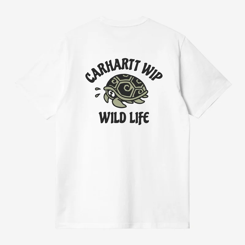 Carhartt WIP Heren T-shirt met dierenprint | Wit