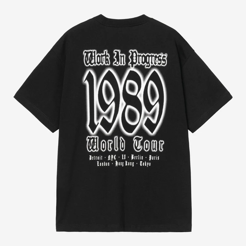 Carhartt WIP Heren World Tour T-shirt | Zwart