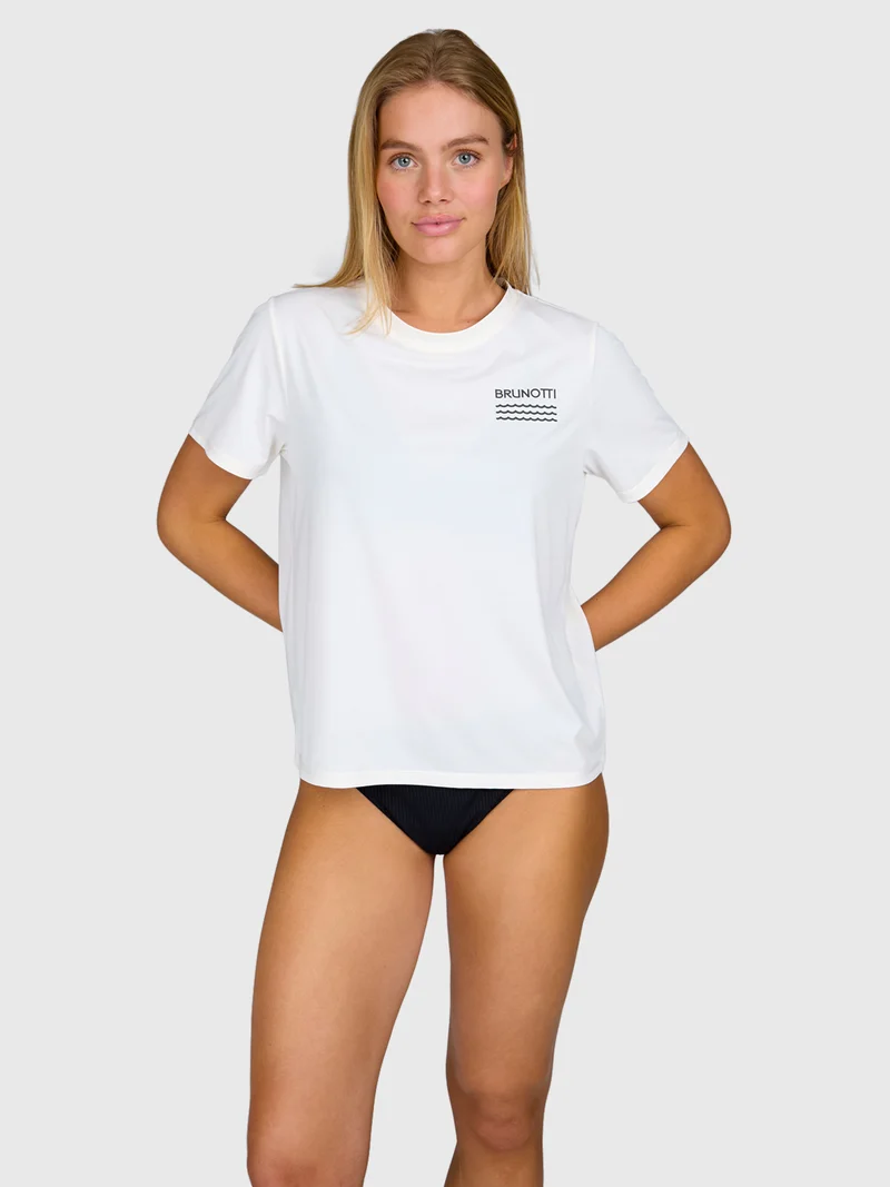 Bennira Women Lycra T-shirt | Snow