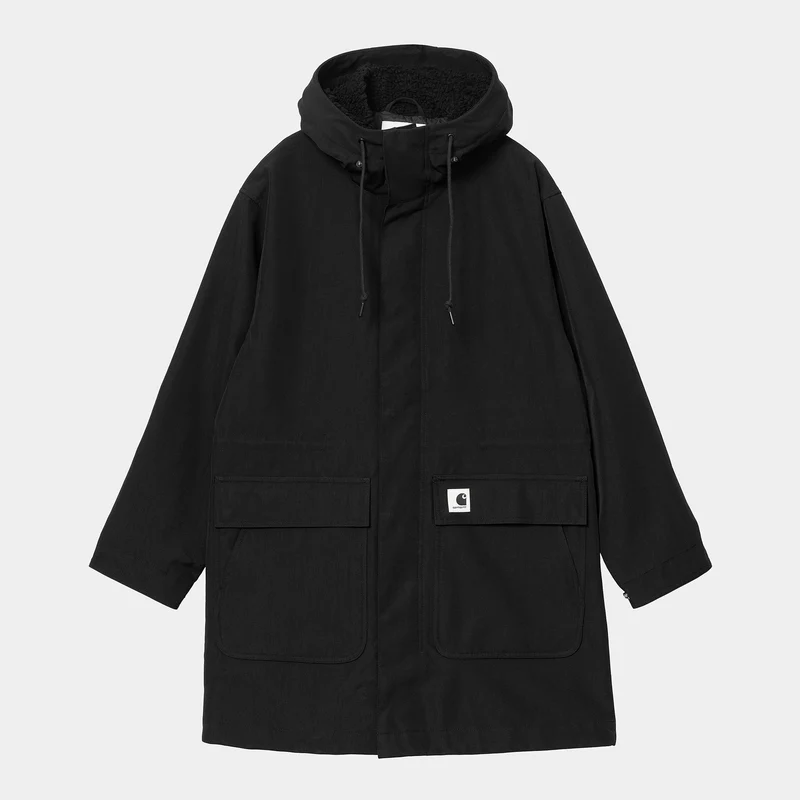 Carhartt WIP Dames Clarton Parka Jack - Zwart