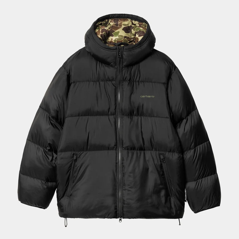 Carhartt WIP Heren Toronto-jack - Zwart / Camo Duck Green