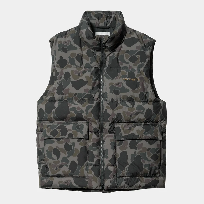 Carhartt WIP Heren Springfield Vest - Duck Camo Grijs