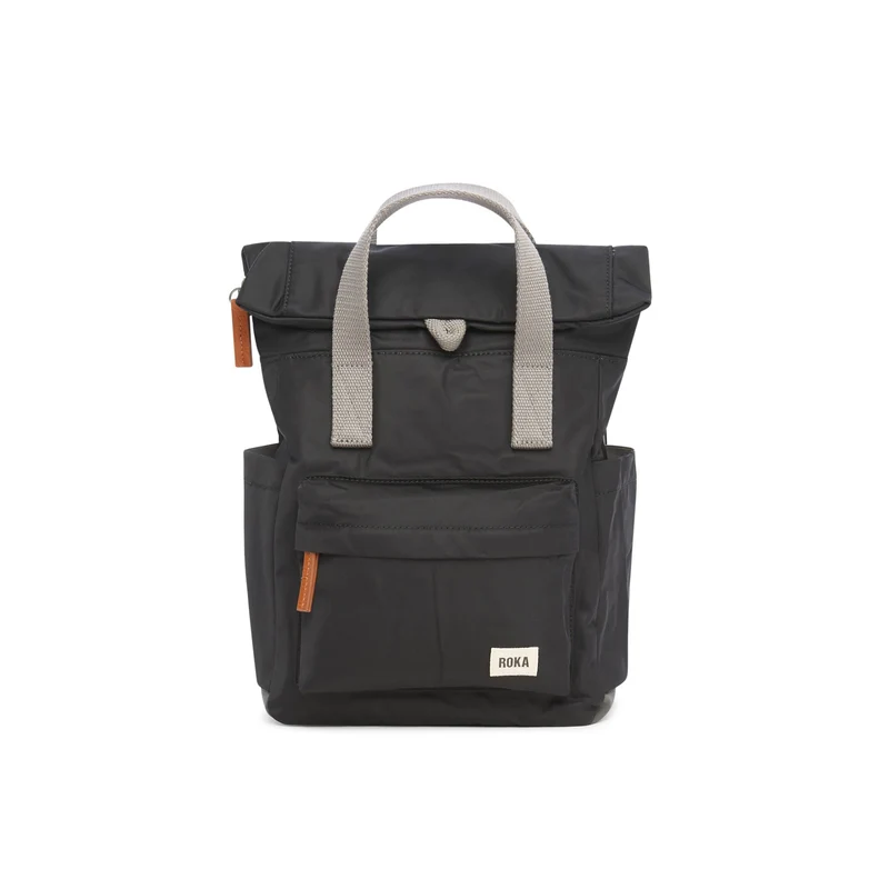 ROKA Canfield B Zwarte kleine tas van gerecycled nylon