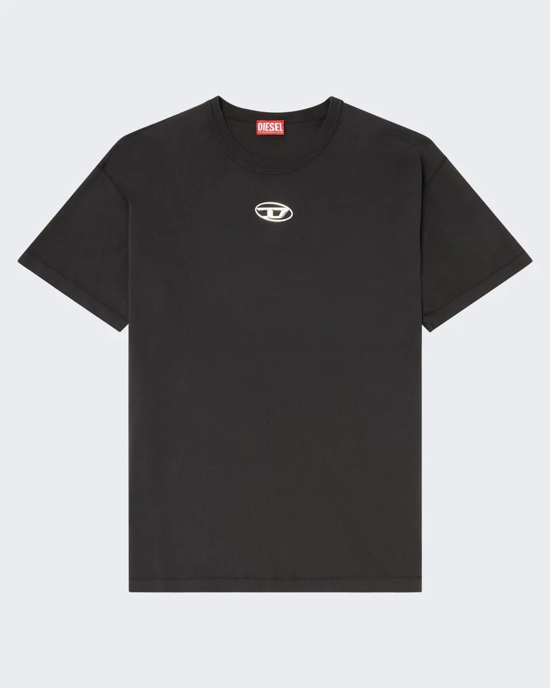 Diesel Heren T-Norm-Iod T-Shirt Zwart