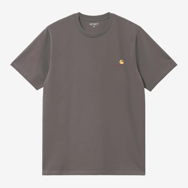 Carhartt WIP Heren T-shirt met korte mouwen American Script T-shirt | Porphyry