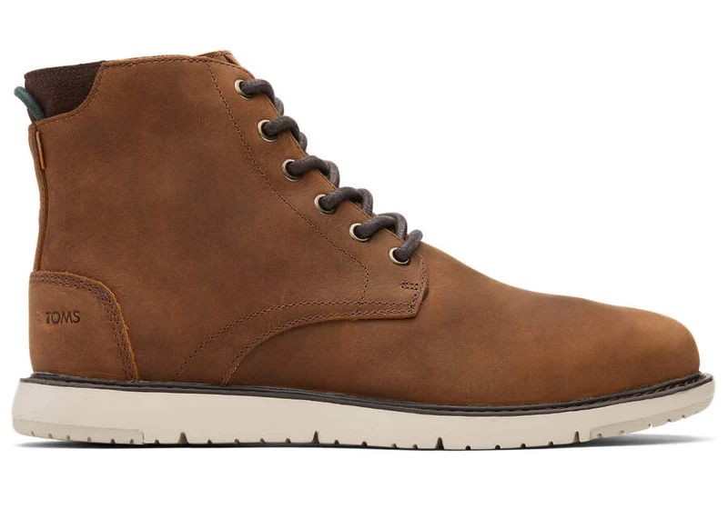 TOMS Hillside waterbestendige leren laars voor heren - Topaz Brown