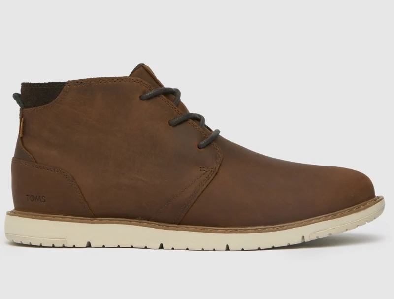 TOMS Navi waterbestendige leren herenlaarzen - Topaz Brown