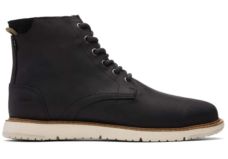 TOMS Hillside waterbestendige leren laars voor heren - zwart