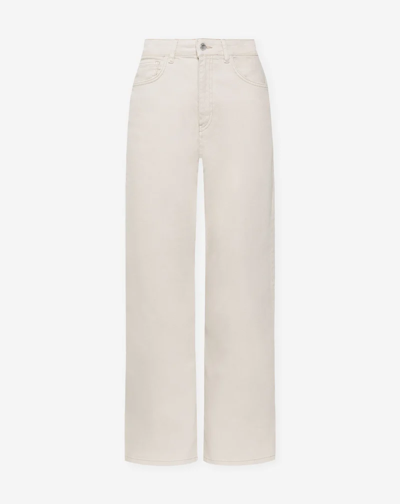 COMFORT WIDE LEG JEANS CRÈME