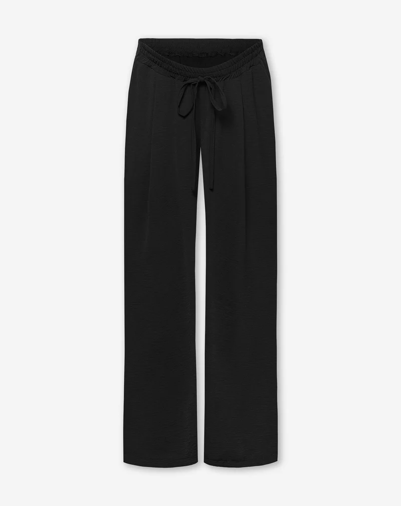 JULIE WIDE LEG PANTALON MATERNITY ZWART