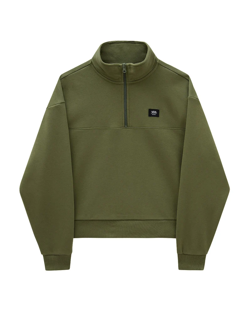 VANS Leighton Mock Neck-fleece voor dames - Olijf