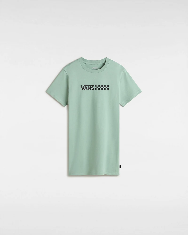VANS Relaxed T-shirt voor kinderen met krijtbord - IJsberggroen