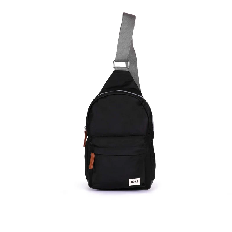 ROKA Willesden Grote tas van gerecycled nylon - Zwart