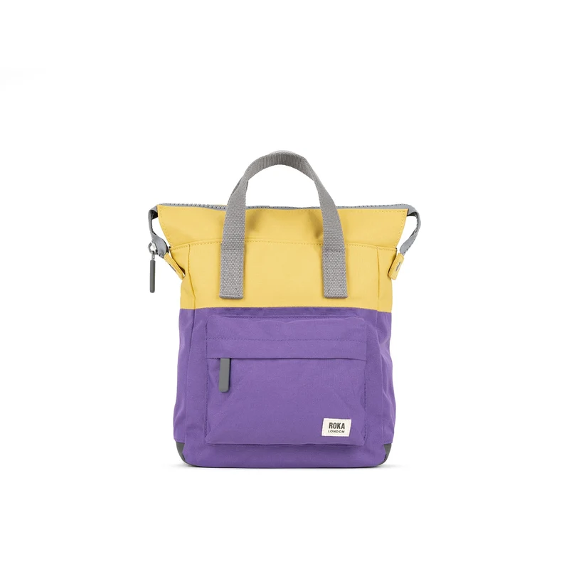 ROKA Creatieve verspilling Bantry B Imperial Purple/Bamboo Kleine Tas van Gerecycled Canvas