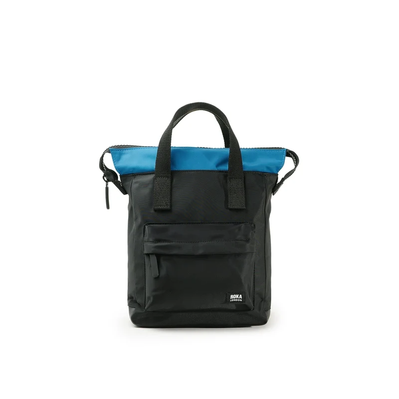ROKA Creatieve verspilling Bantry B Zwart / Zeehaven Kleine Tas van Gerecycled Nylon
