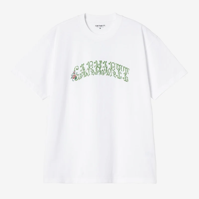 Carhartt WIP Heren T-shirt met monogram | Wit