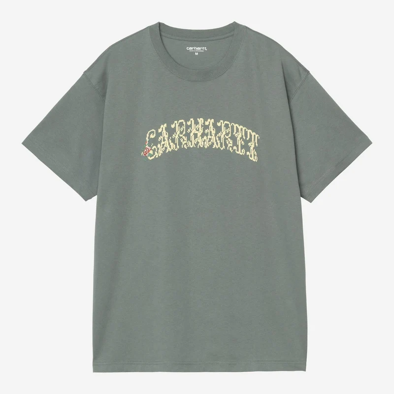Carhartt WIP Heren T-shirt met monogram | Fluweelgroen