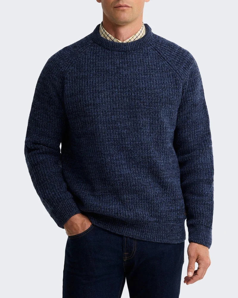 Heren Horseford trui met ronde hals Blauw