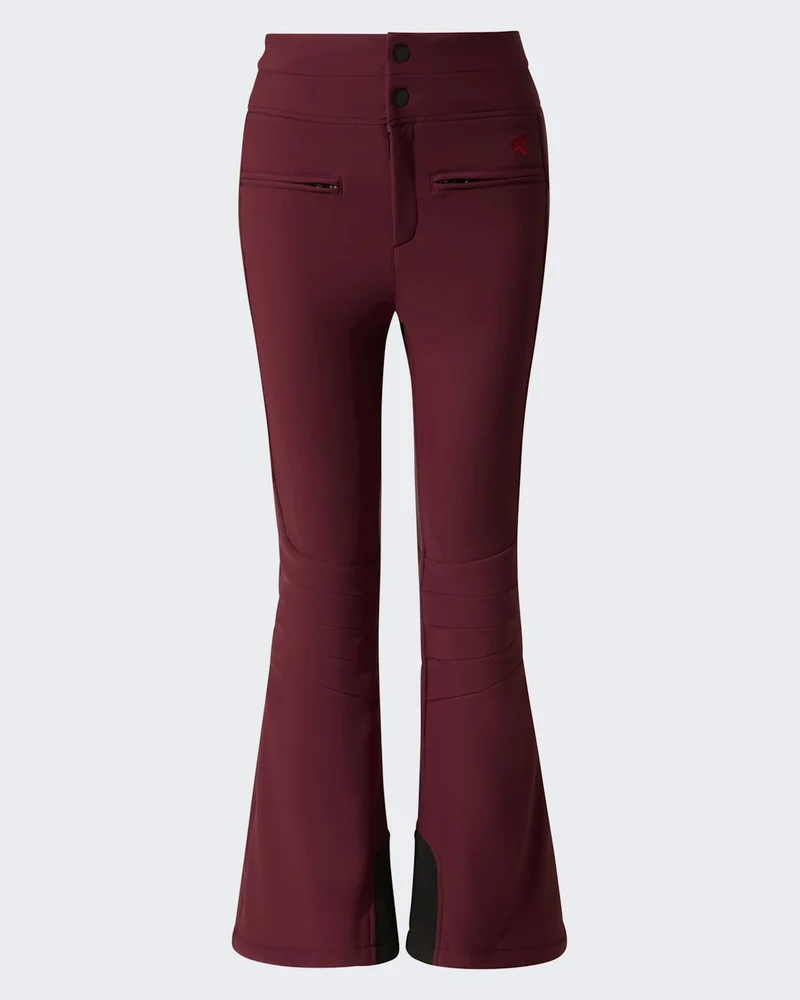 Dames Hoge taille ski broek Aurora Rood