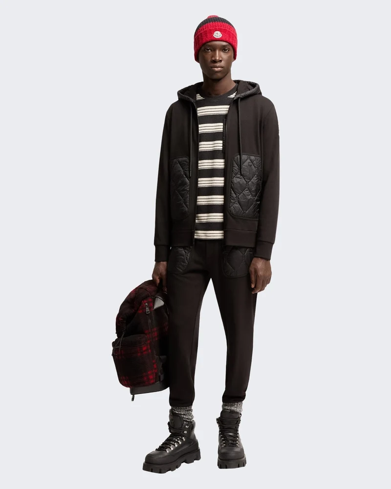 Heren Zip-up cardigan Zwart