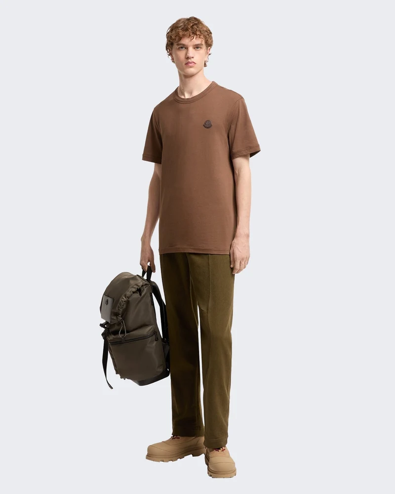 Heren T-shirt met korte mouwen Bruin