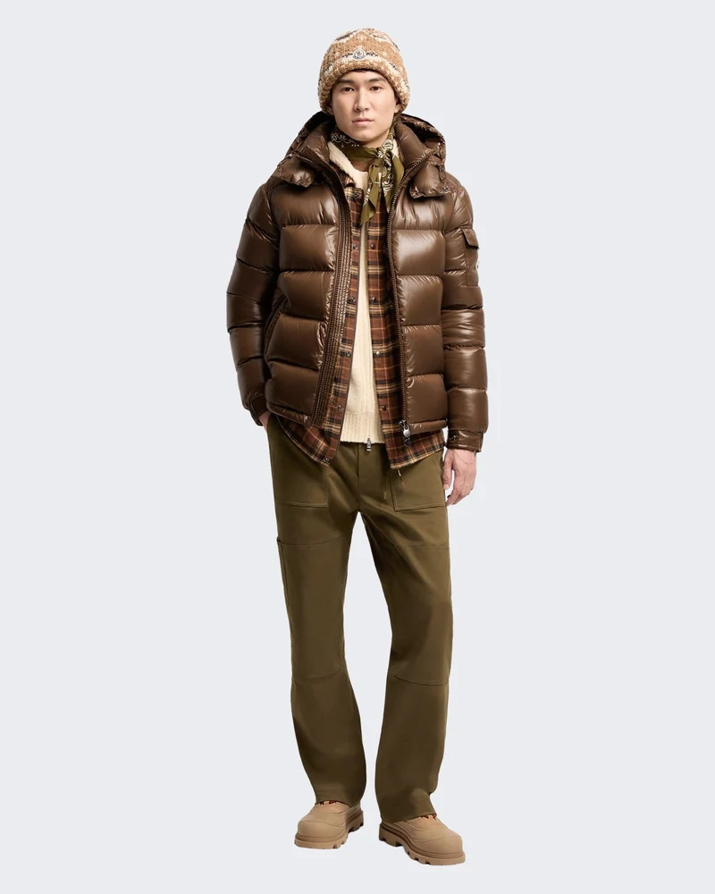 Heren Moncler_maya Jacket-L20911a53600 68950-Brown Bruin