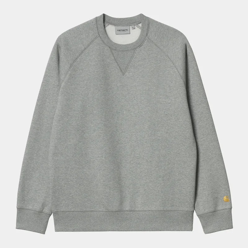 Carhartt WIP Chase sweattop voor heren - grijs gemêleerd