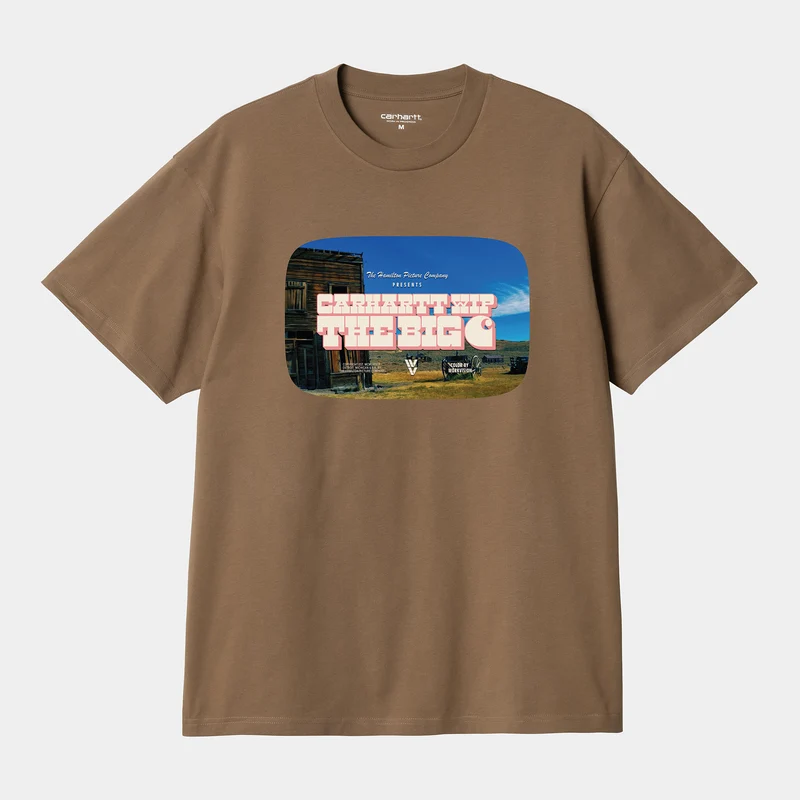 Carhartt WIP Heren Greatest Flicks T-shirt - Kokosnoot