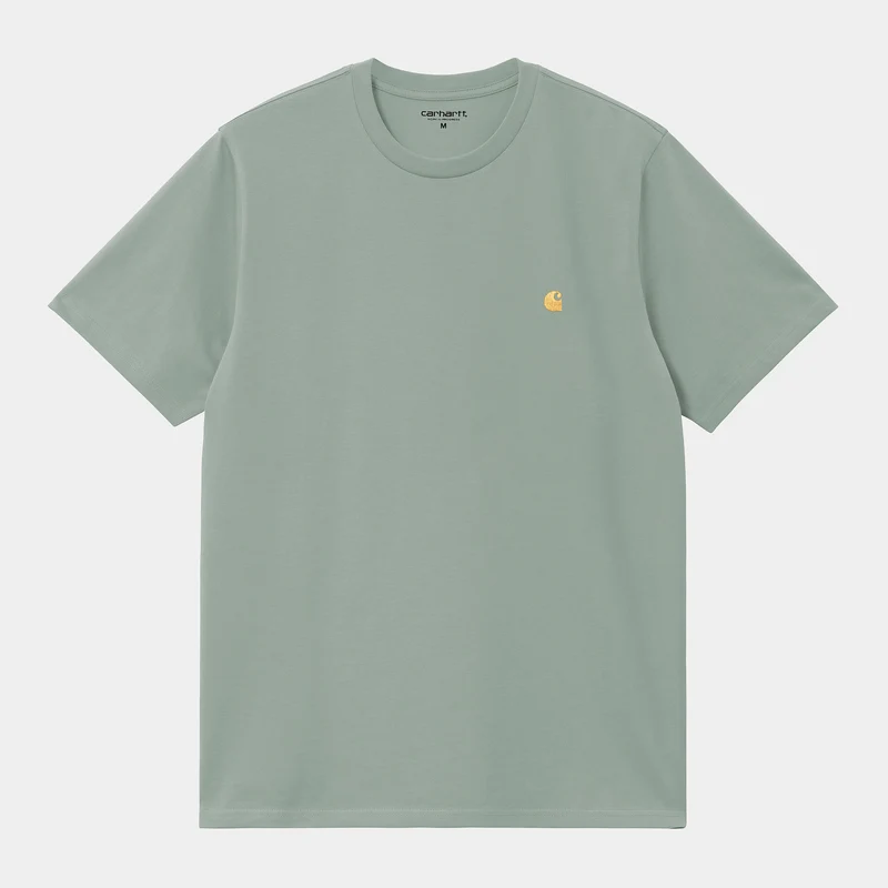 Carhartt WIP Heren Chase T-shirt met korte mouwen - Frosted Green