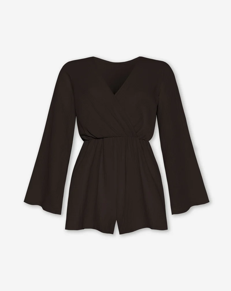 MOUSSELINE PLAYSUIT BRUIN