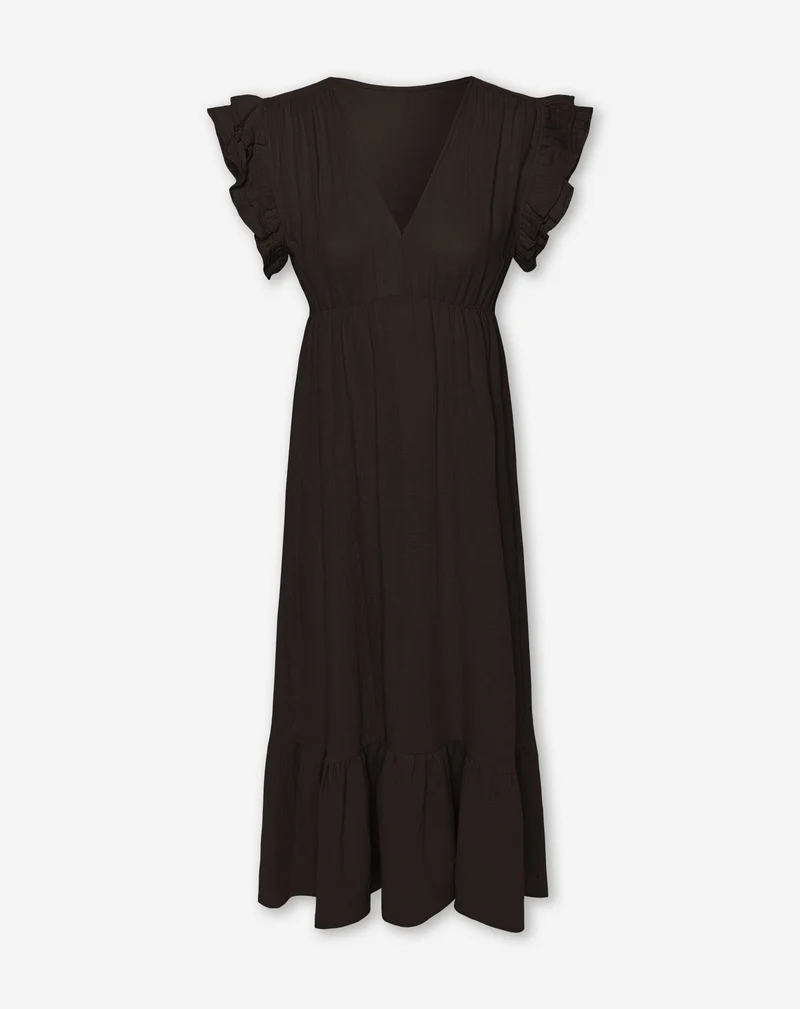 JAZMIN MOUSSELINE MAXI DRESS BRUIN