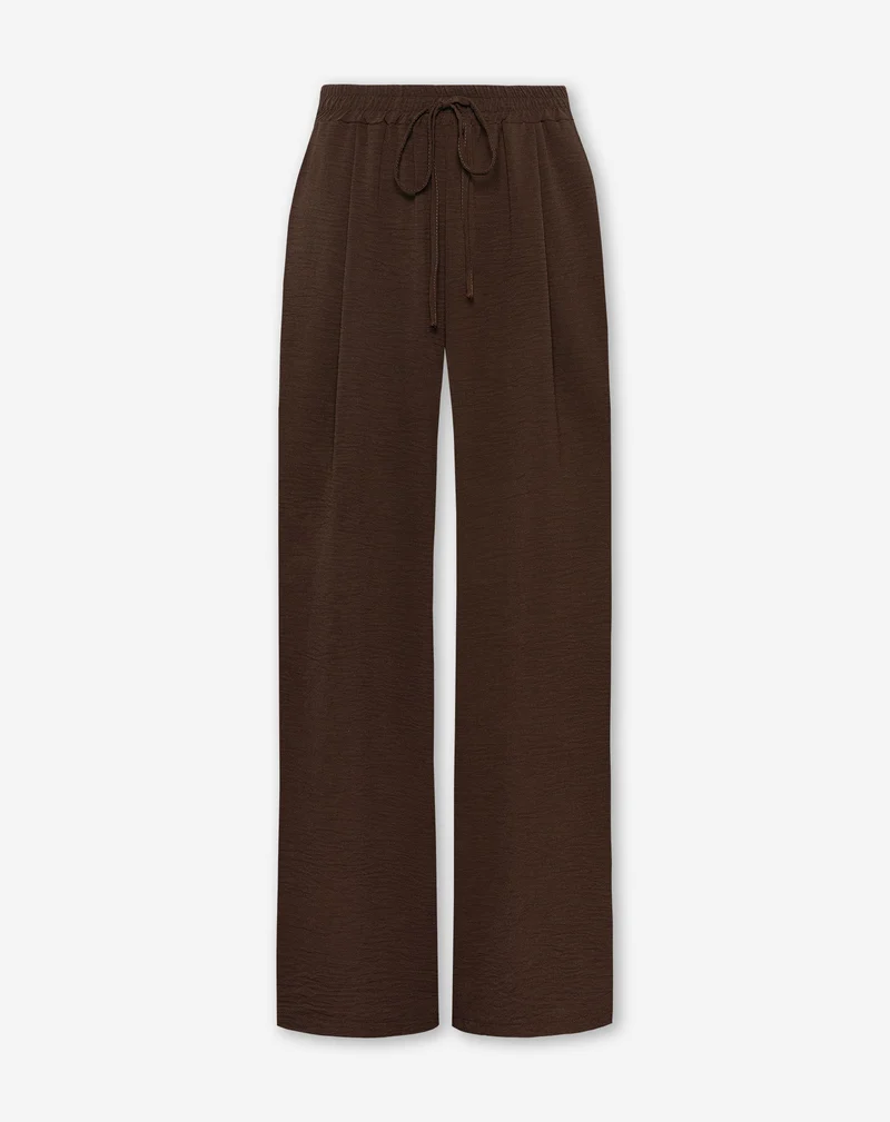 JULIE WIDE LEG PANTALON TALL BRUIN