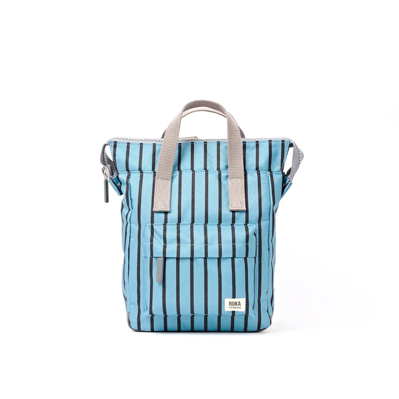 ROKA Bantry B Blue Stripe Kleine Tas van Gerecycled Canvas