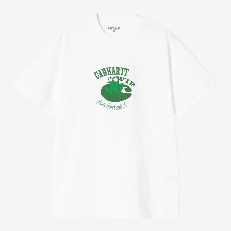 Carhartt WIP Heren T-shirt "Don't Snitch" | Wit
