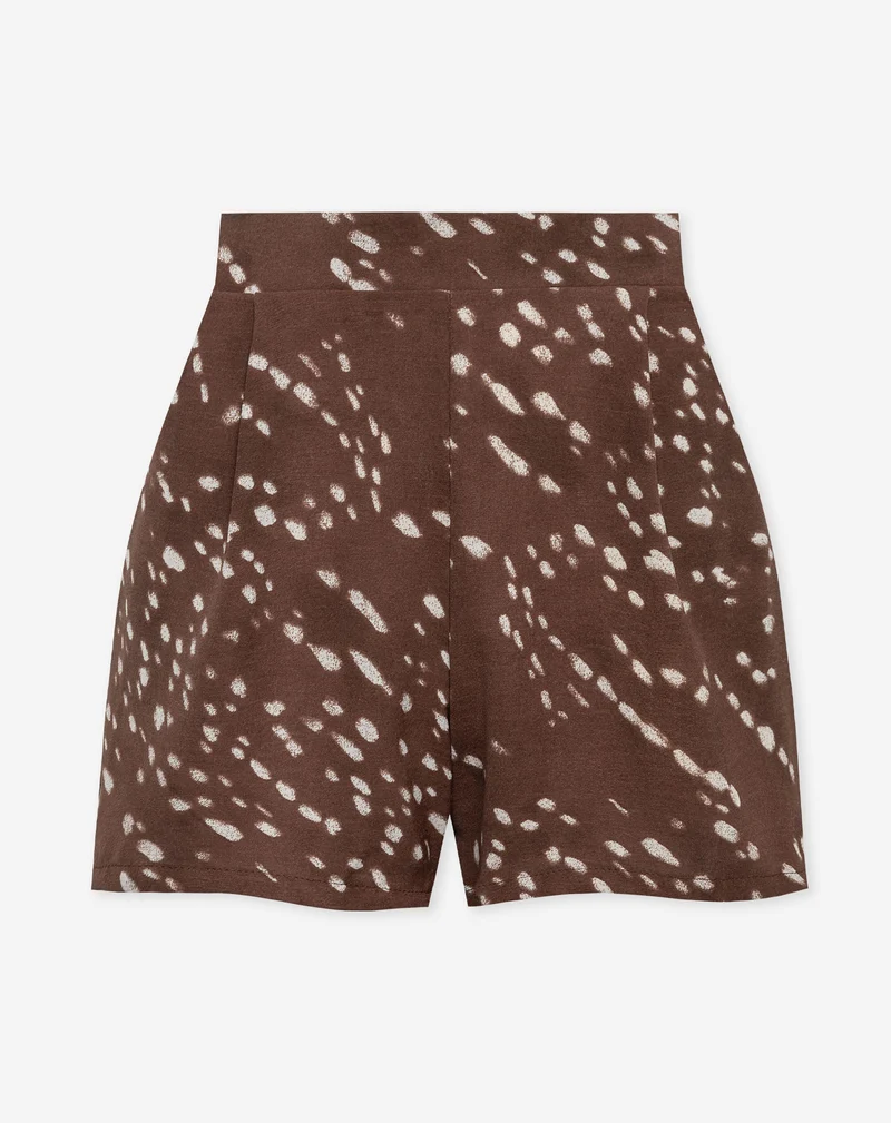 JULIE DEER PRINT SHORTS BRUIN