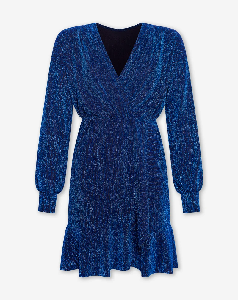 MAYA GLITTER DRESS ROYAL BLUE