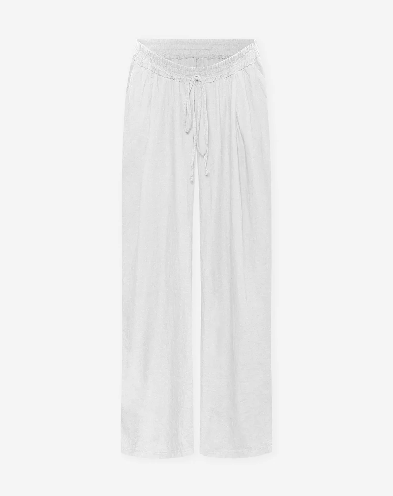 CARMEN LINEN WIDE LEG PANTS TALL MATERNITY WIT