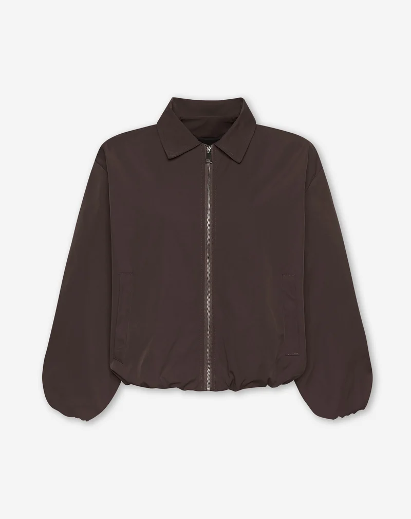 BEA TRACK JACKET DONKERBRUIN