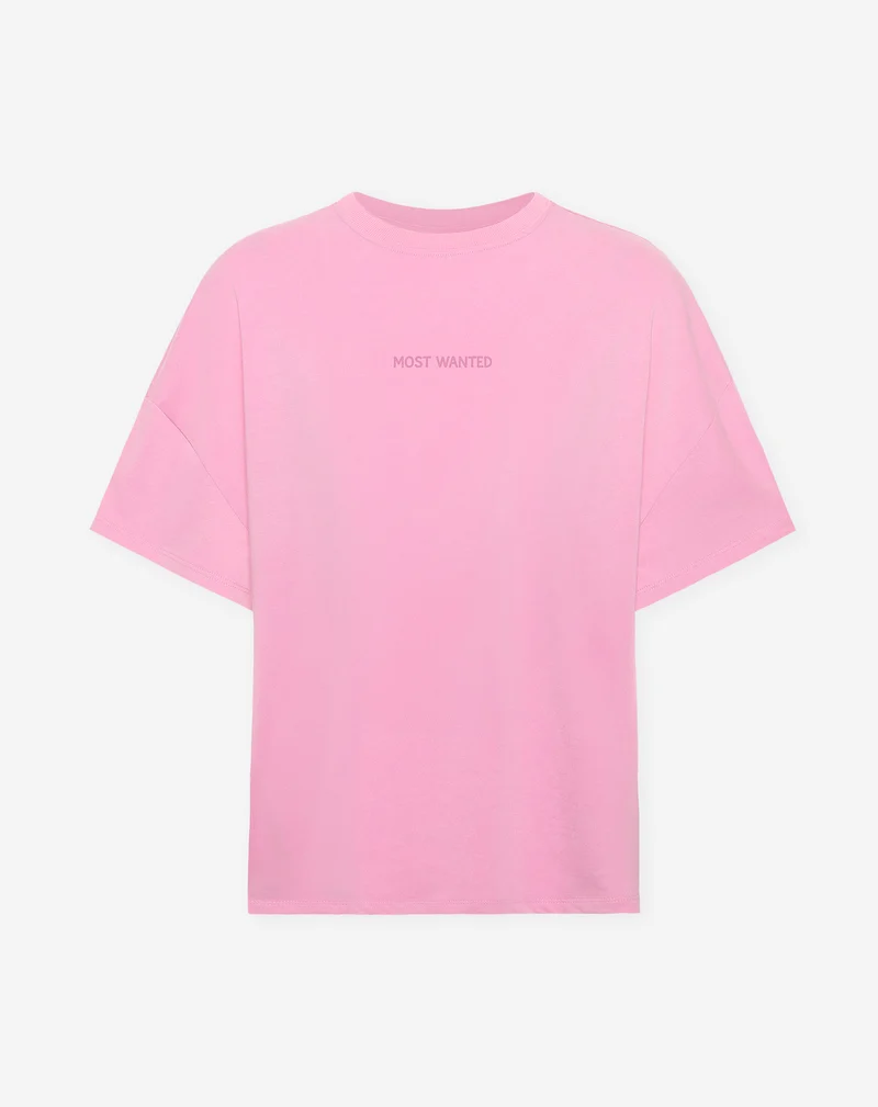 SUMMER PALM OVERSIZED TEE ROZE