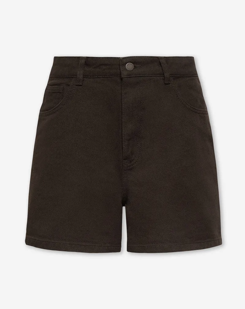 MOM DENIM SHORT BRUIN