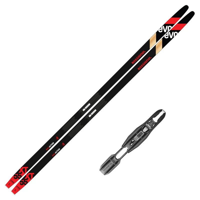 2023 Rossignol Evo Xt 55 Positrack Cross Country Skis W/ Tour Step In Bindings