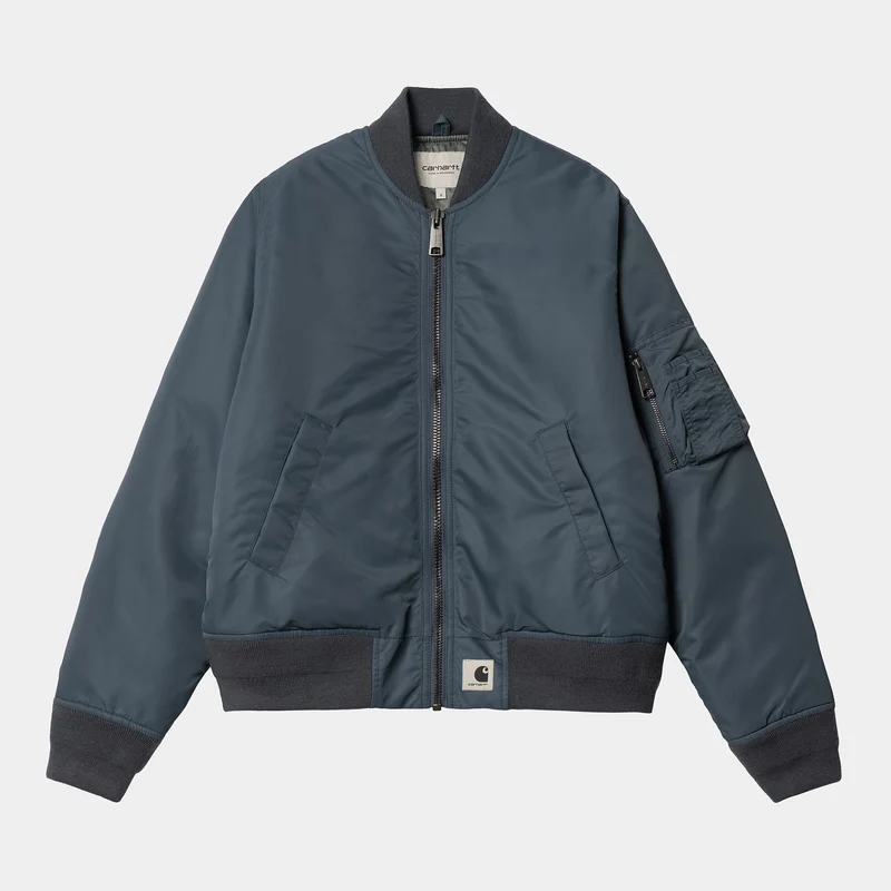 Carhartt WIP Dames Olten Bomberjack - Erts / Rookgroen